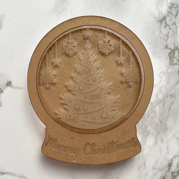 Snow Globe, Christmas Shaker Silicone Mould for wholesale by EllaRaeMouldsVinyls