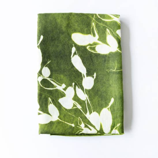 Porto Print in Olive Tablecloth for wholesale by Goldie Home