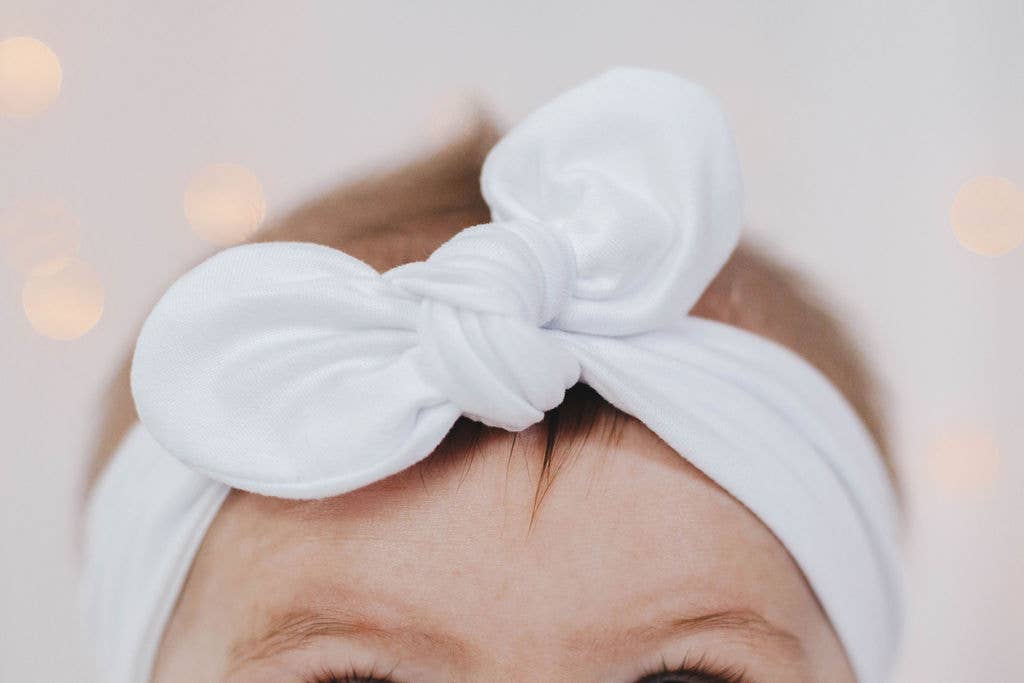 Jena Bug Baby - Wholesale Fashion Headband - Kids - Knot Bow Baby+Toddler Headband - Black, Silver, White2