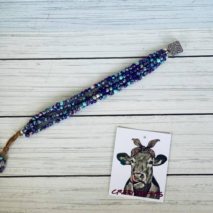 Crazy Heifers Wholesale - Wholesale Beaded Bracelet - 4-Strand Wrap Bracelet