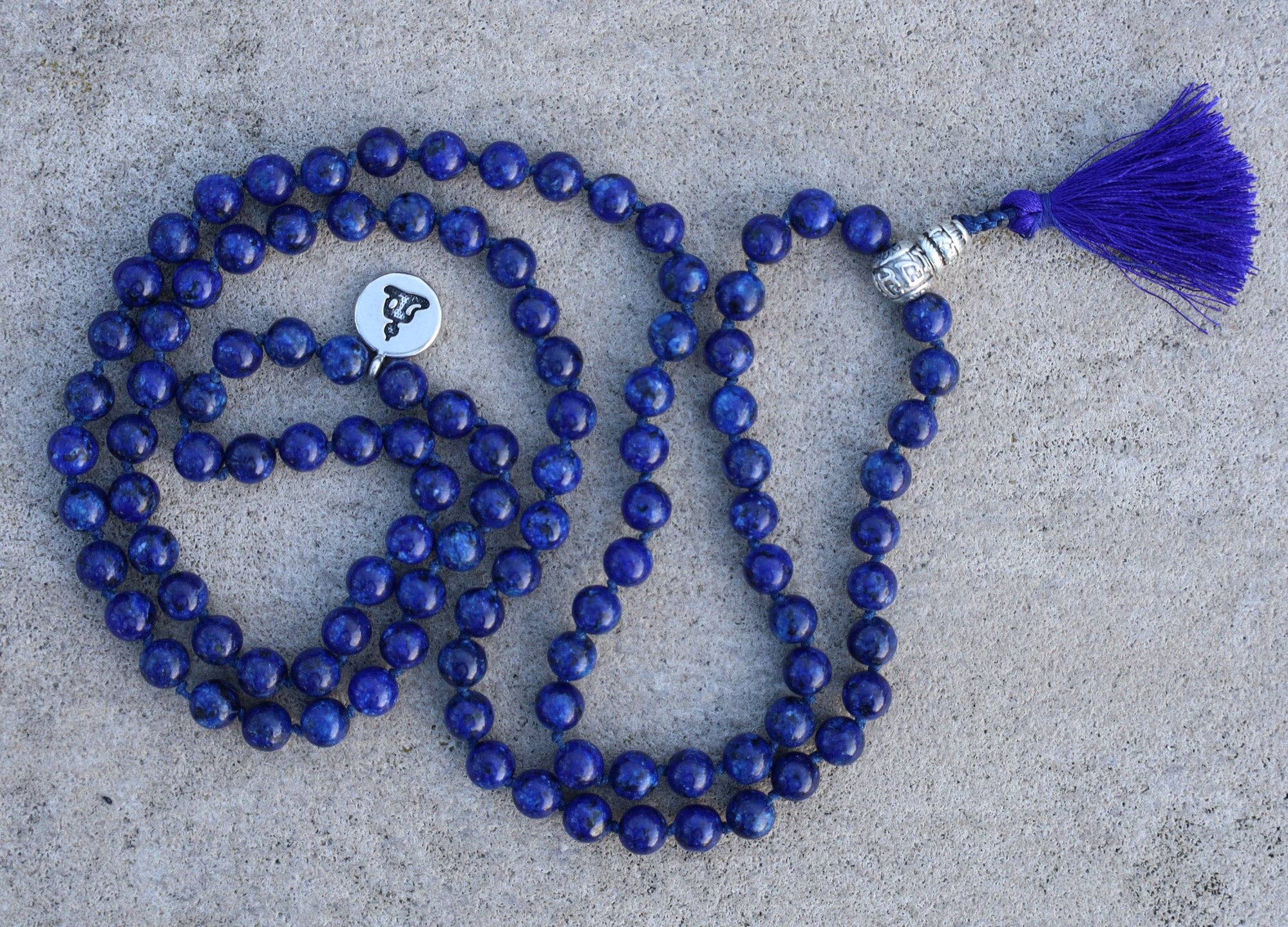 Lungta Imports – Engroshandel Bedehalskæde – Tibetansk Buddha Helbredende Sten 108 Perler Lapis Mala Meditation0