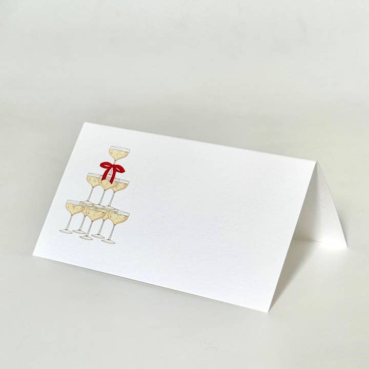 Champagne Tower - Place Cards for wholesale by Georgetown Paperie