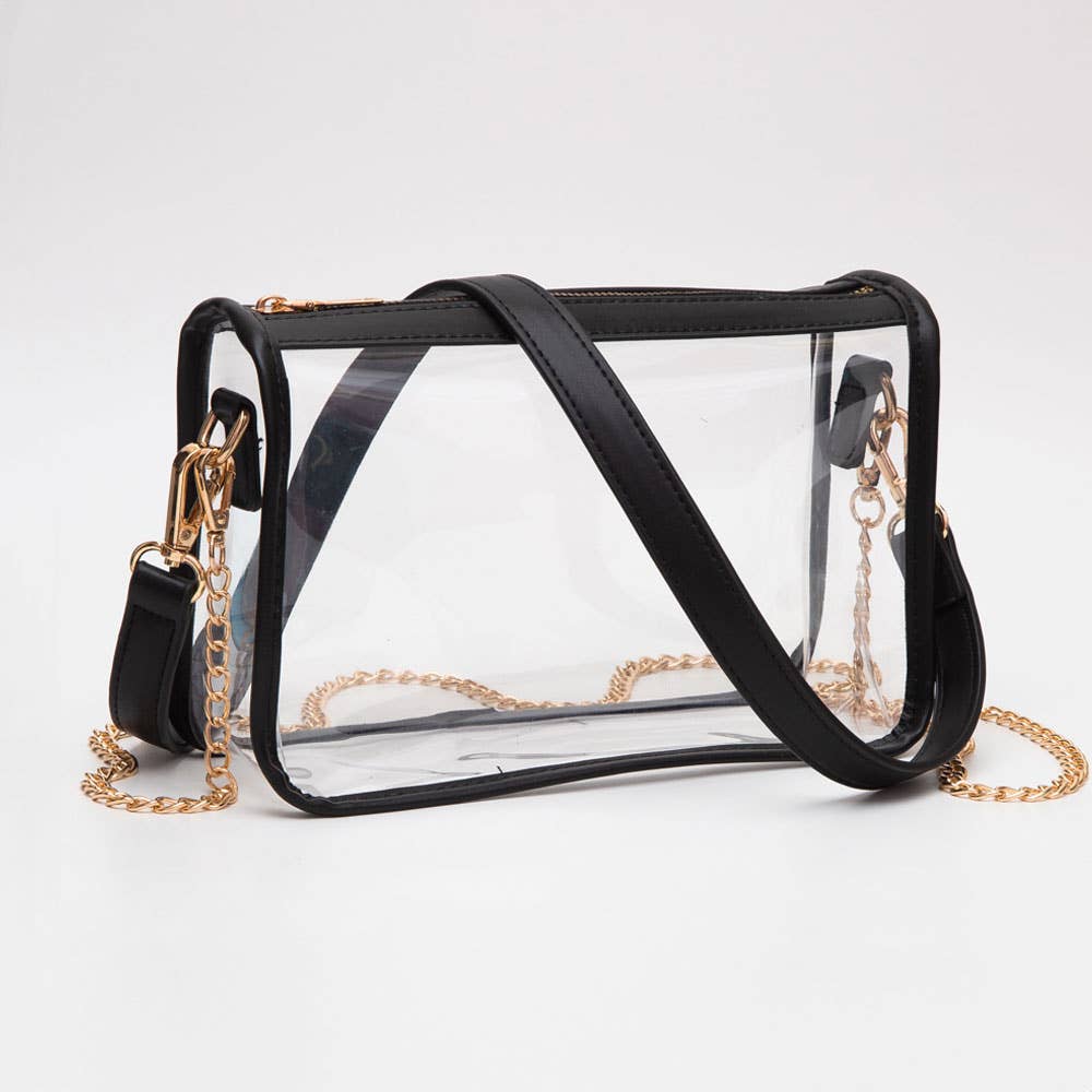 Sensibling Corp. - Wholesale Crossbody Bag - Women's - Clear Rectangle Crossbody Bag8