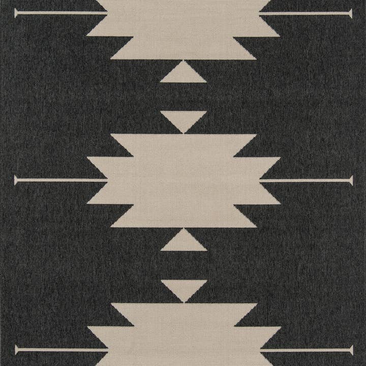 Momeni - Wholesale Area Rug - Momeni Baja Charcoal Geometric Area Rug