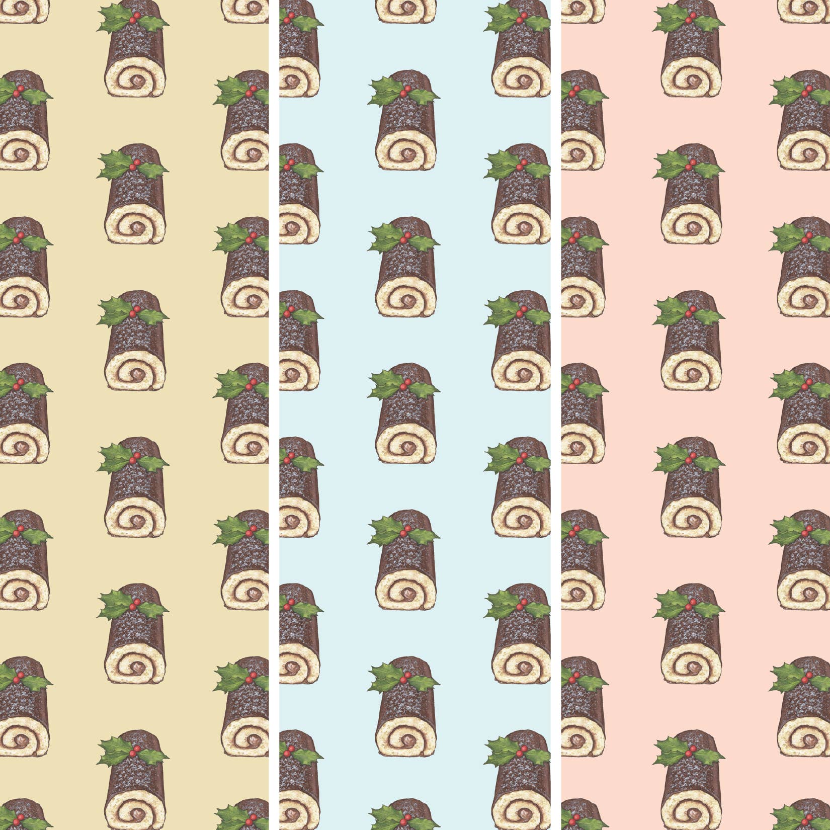 Yeesan Loh - Wholesale Flat Wrap - Gift Wrap / Desserts . Yule Log3