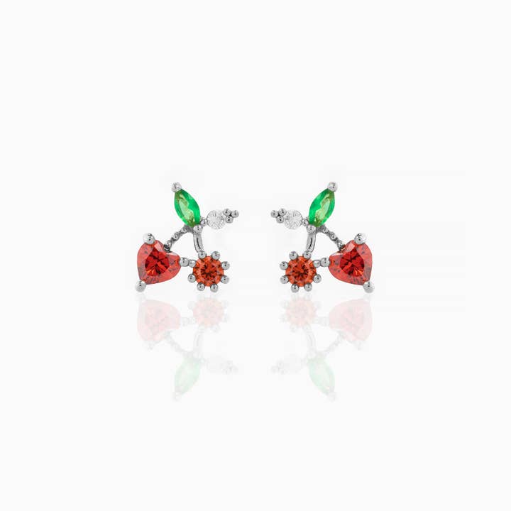 Girls Crew - Wholesale Stud/Post Earrings - Cherry On Top Studs5