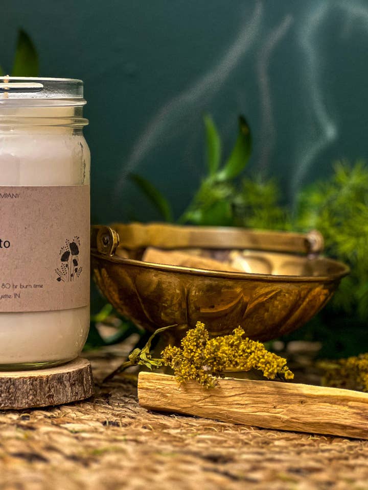 Bougie Palo Santo 12 oz pour la vente par Flora Candle Company