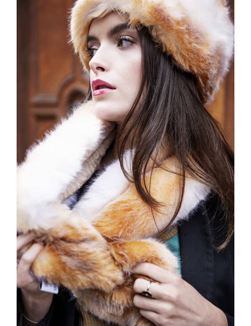 ALINE – wholesale Scarf – Women's – Very Soft Faux Fur Albane Scarf1