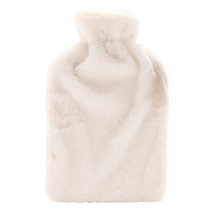 WIDDOP and Co. - Wholesale Hand Warmer - Sophia Layers Snug 1.7L Hot Water Bottle & Eye Mask Set - White2