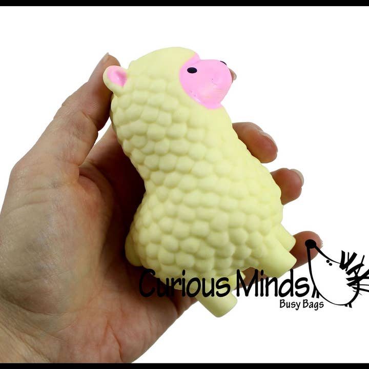 Curious Minds Toys – wholesale Squishy toy – Kids & Baby – 1 Cute Alpaca / Llama Soft Fluff- Filled Squeeze Stress Ball7