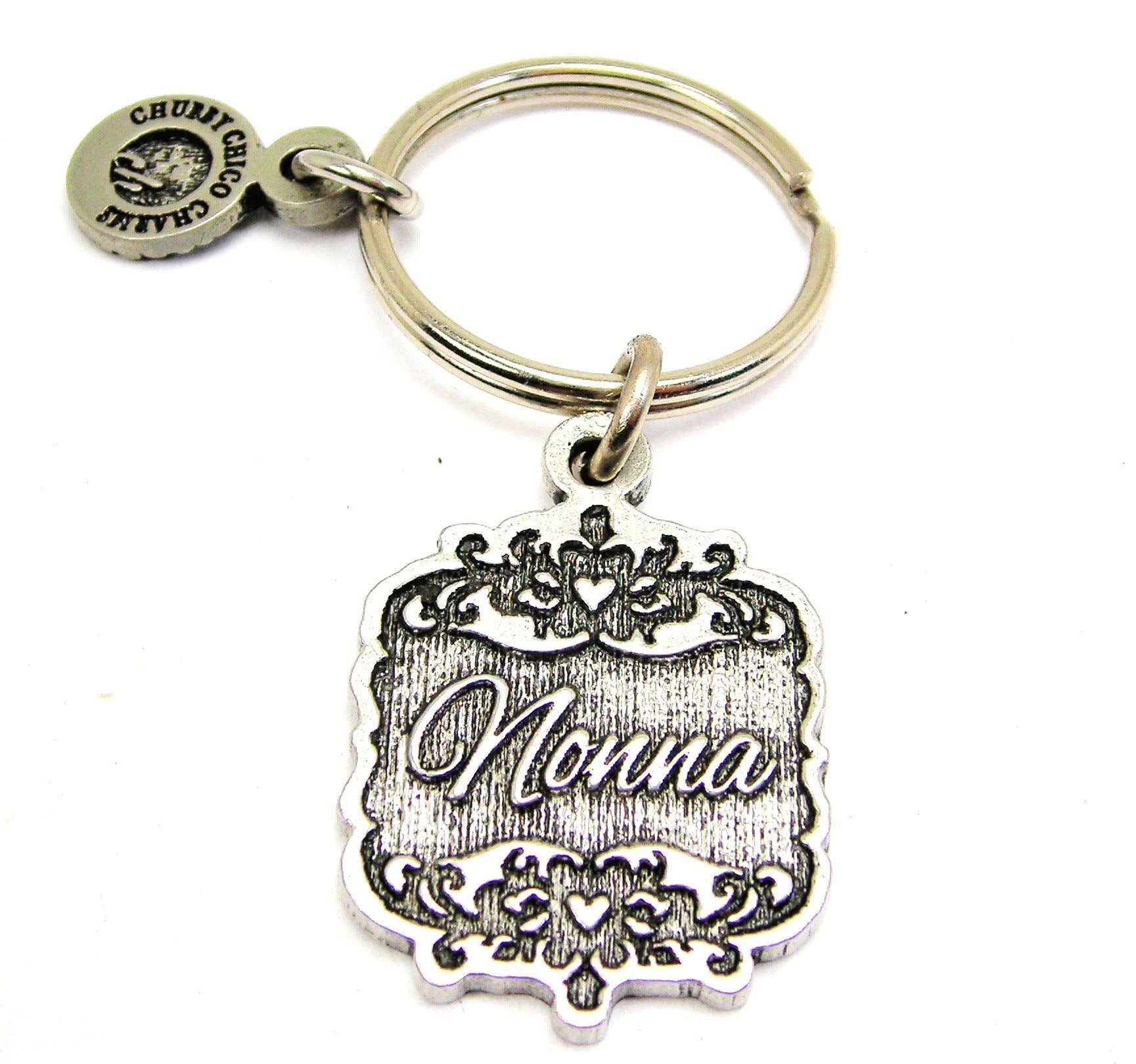 Chubby Chico Charms - Wholesale Keychain - Women's - Nonna Victorian Scroll Key Chain0