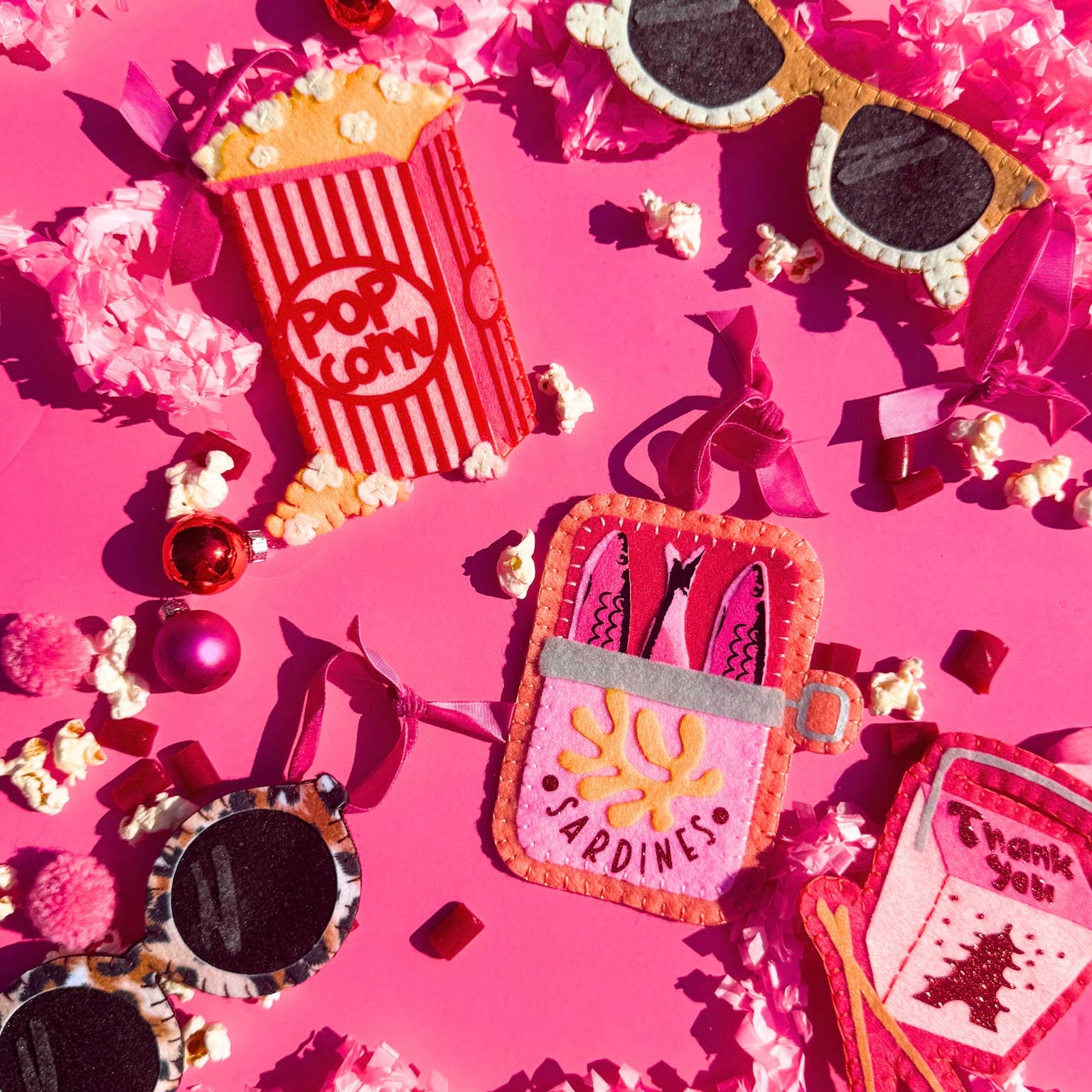 Lemon House Design - Wholesale Ornament - Felt Sardine Can Ornament6