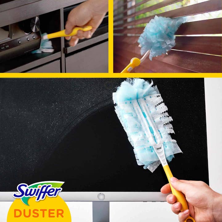 First Choice Buying - Vente Brosses à épousseter et plumeaux - Kit de démarrage Swiffer Duster avec manche et plumeau