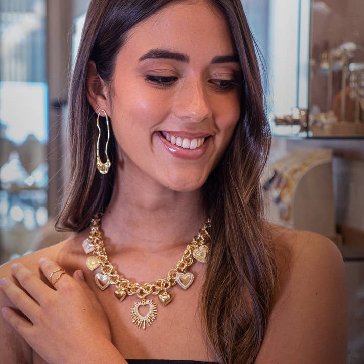 PHOEBE´S - Wholesale Jewelry Set - Heart Charm Jewelry Set3