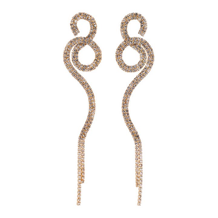 Glittery Snake Earrings for wholesale by Club Manhattan