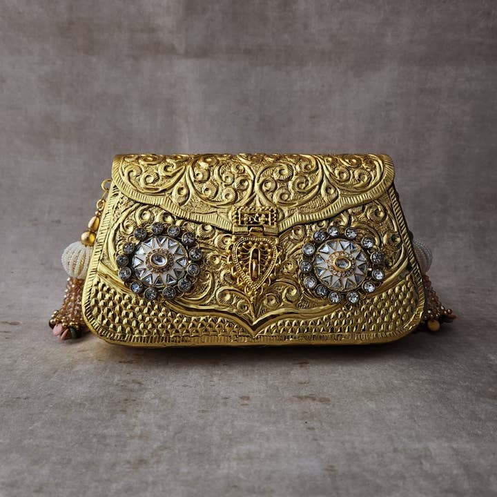 JASMINE Taske Guld for engroshandel hos Clutch It Handbags