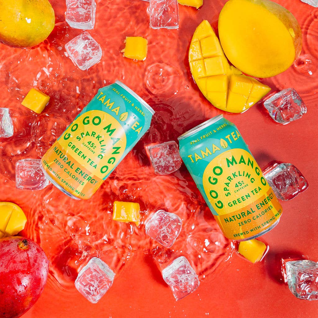 Tama Tea, LLC - Wholesale Sparkling Water - GoGo Mango - Organic Sparkling Green Tea2