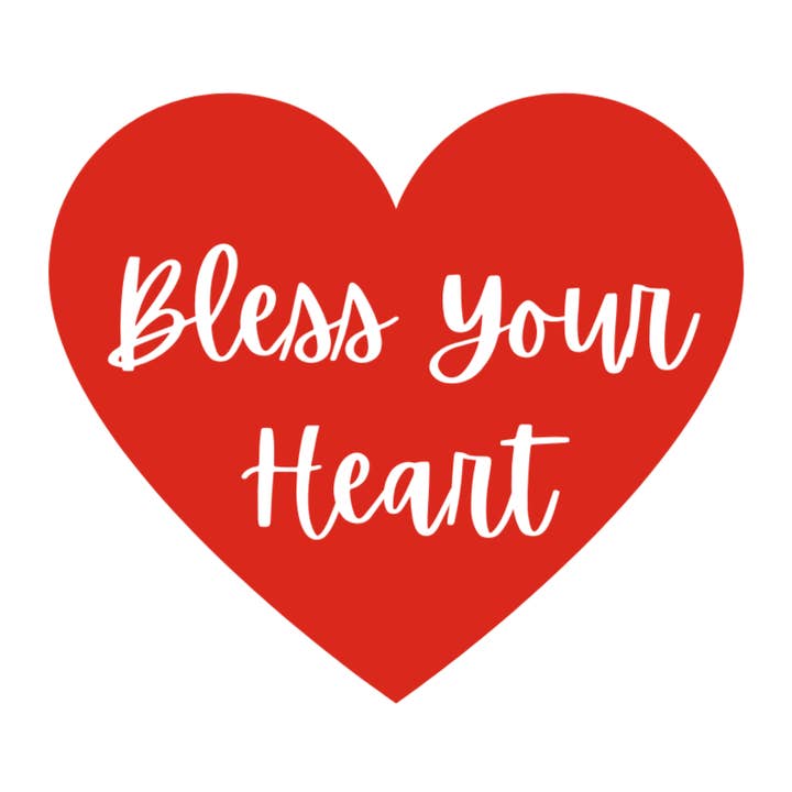 Autocollant Bénissez votre cœur pour la vente par Front Porch Design Co.