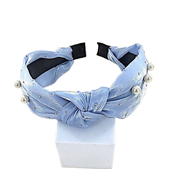 Atlas Fashion - Vendita all'ingrosso Fascia per capelli - Donna - Fascia in Chiffon con Riflessi Perlati0