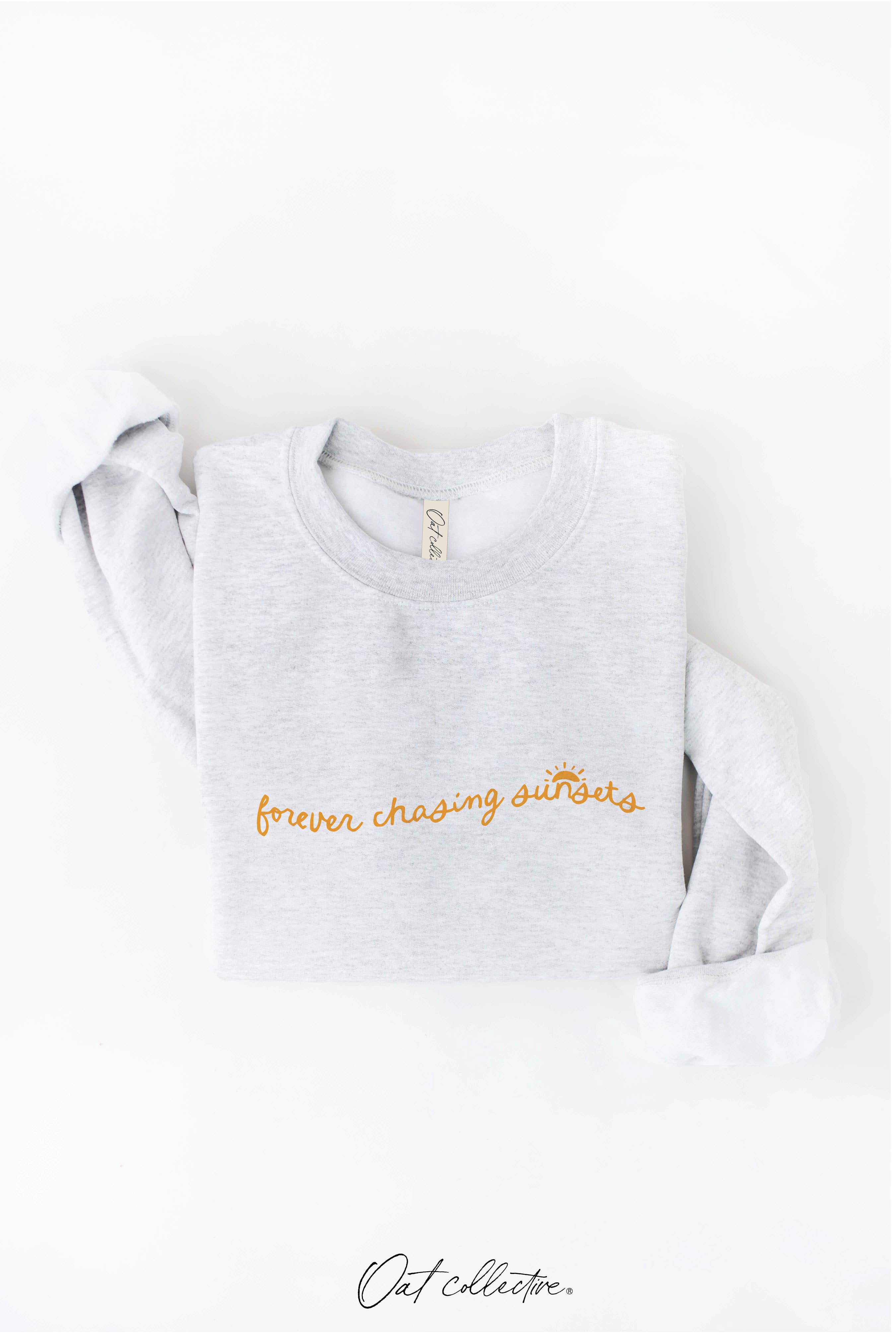 OAT COLLECTIVE - Wholesale Graphic Sweatshirt - Women's - FOREVER CHASING SUNSETS  Graphic Sweatshirt9