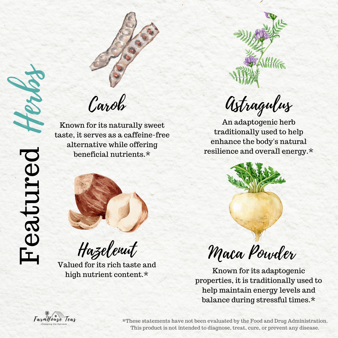 Farmhouse Teas - Wholesale Loose Tea - Mountain Hazelnut NOT Coffee® –  Herbal Tea Blend4