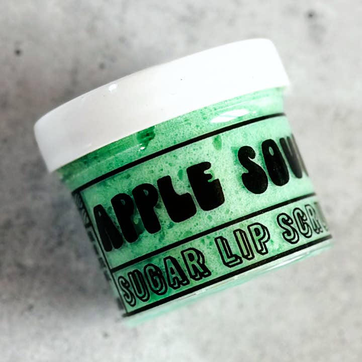 Apple Sour | Gommage végétalien pour les lèvres | Soins de la peau sans cruauté envers les animaux pour la vente par Cosmically Misplaced