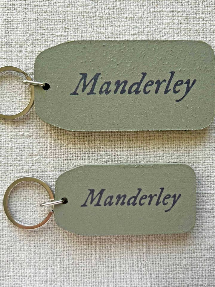 Manderley - Wooden Key Tag for wholesale by THE WOODEN POSTCARD COMPANY