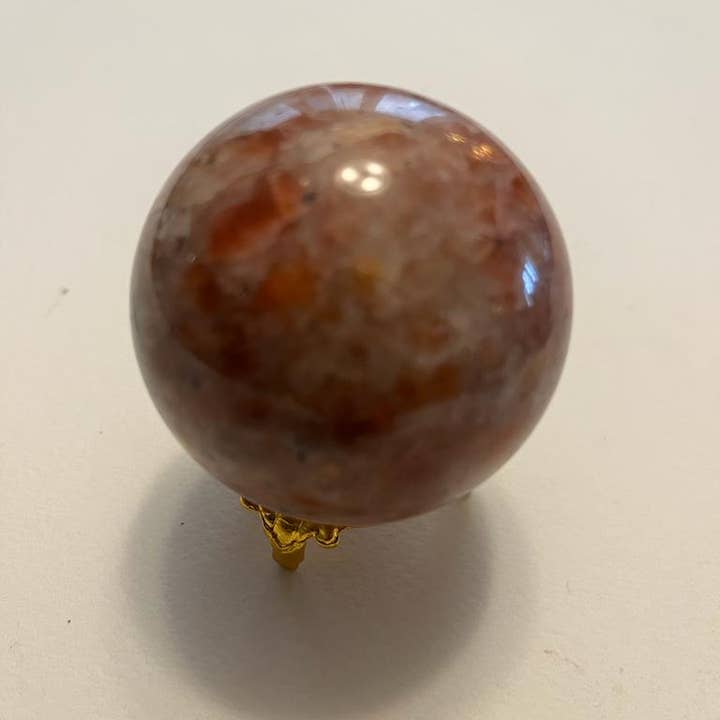 jiomind – Engroshandel Spirituelle sten og krystaller – Sunstone Crystal Sphere | Naturlig håndpoleret Sunstone7