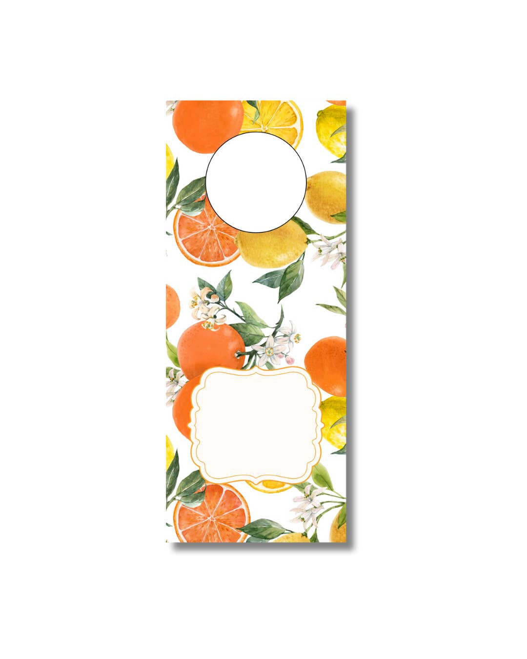 Citrus Wine Bottle Gift Tags – Set of 6, Made in the USA for wholesale by Duncan Sister Designs