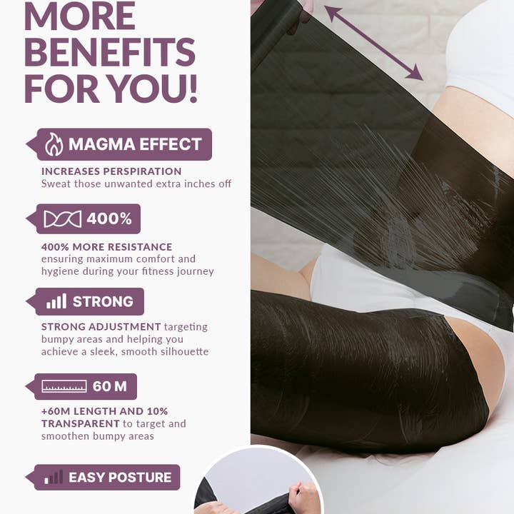 Black Thermal Body Wrap 60 Mts for wholesale on Faire