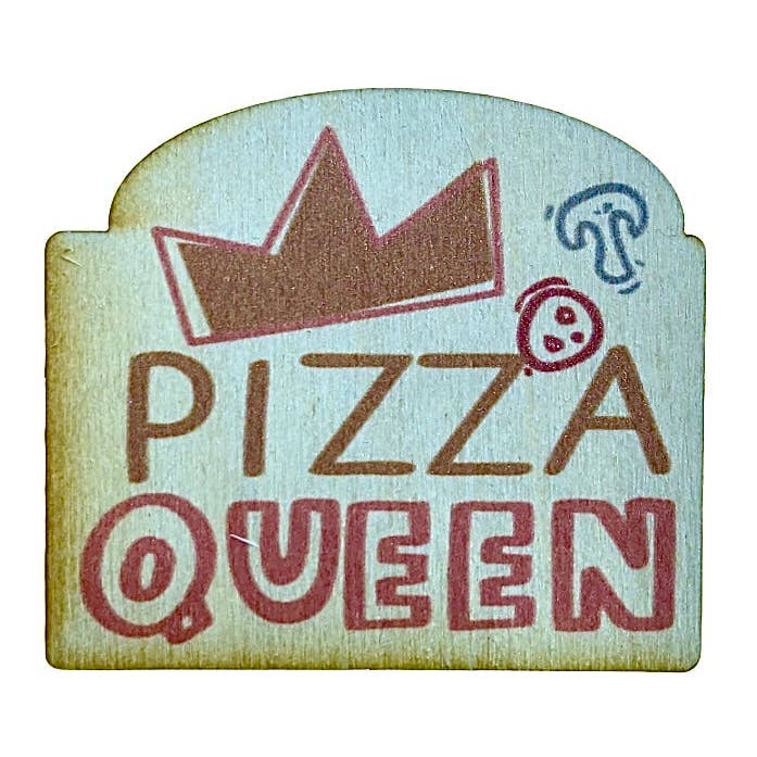 Pizza Queen Magnet/Keychain for wholesale by Rock Lion Goods
