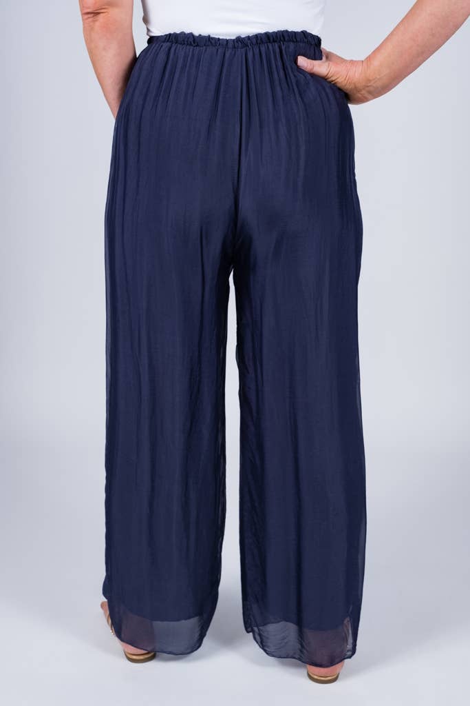 TINA Stephens Italy/Tees By Tina - Wholesale Pants - Women's - Roxy Silk Straight Leg Pant (PL212)9