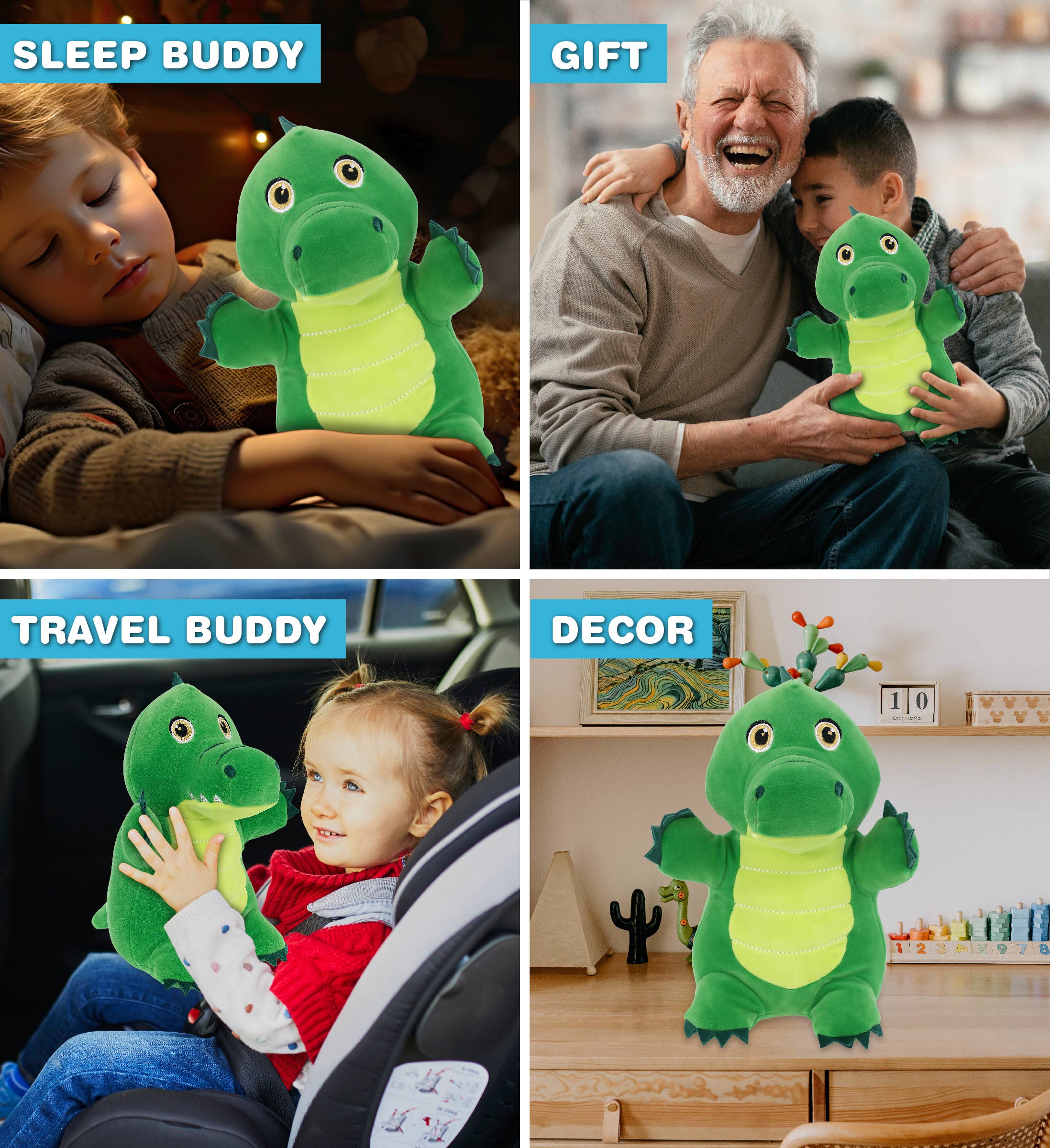 Cota Global - Vente Peluche – enfant et bébé - Peluche Snug-Mooshies - Alligator Debout3