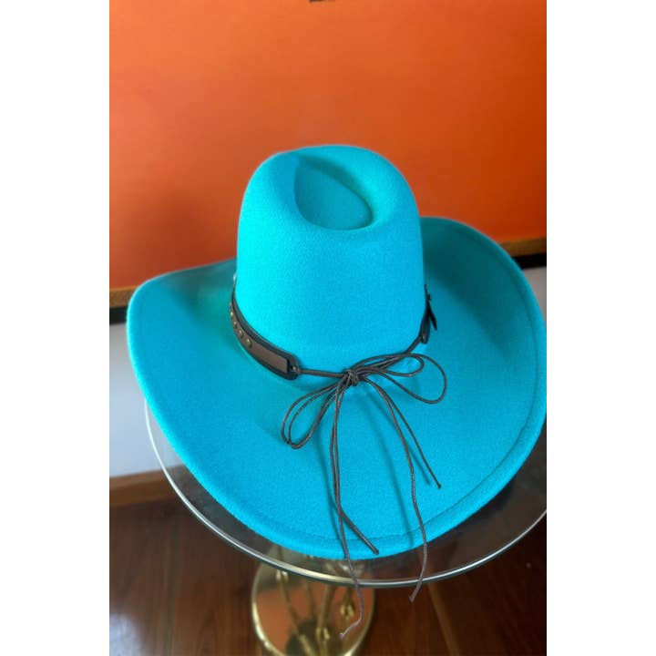 One and Only Accessories – wholesale Cowboy Hat – Women’s – Premium Quality Best Seller Vegan Cattlemen Cowboy hat lea8
