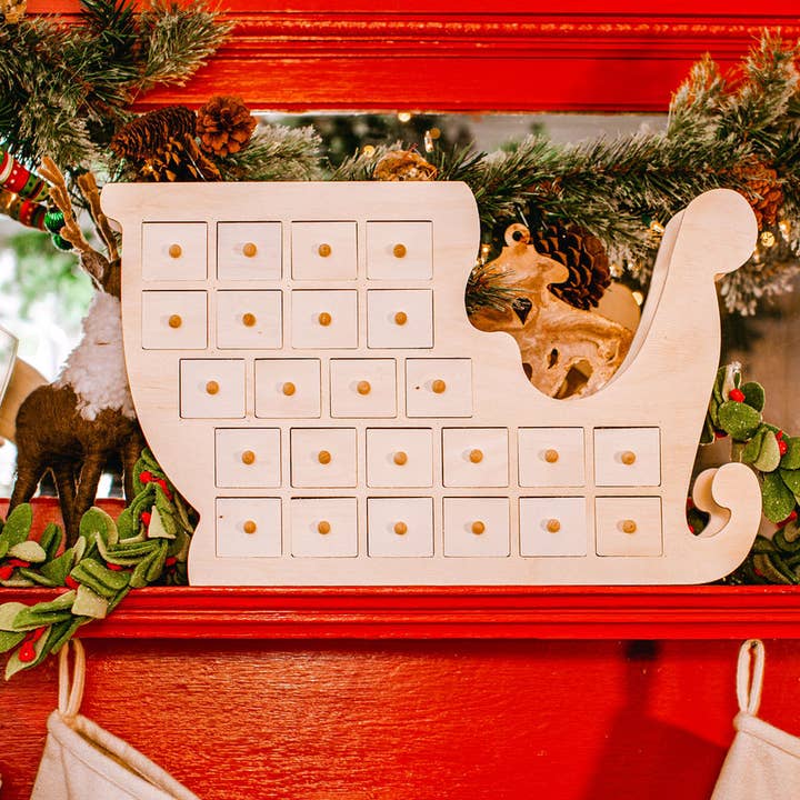 Woodpeckers Crafts - Wholesale Advent Calendar - Unfinished wooden Advent Calendar19