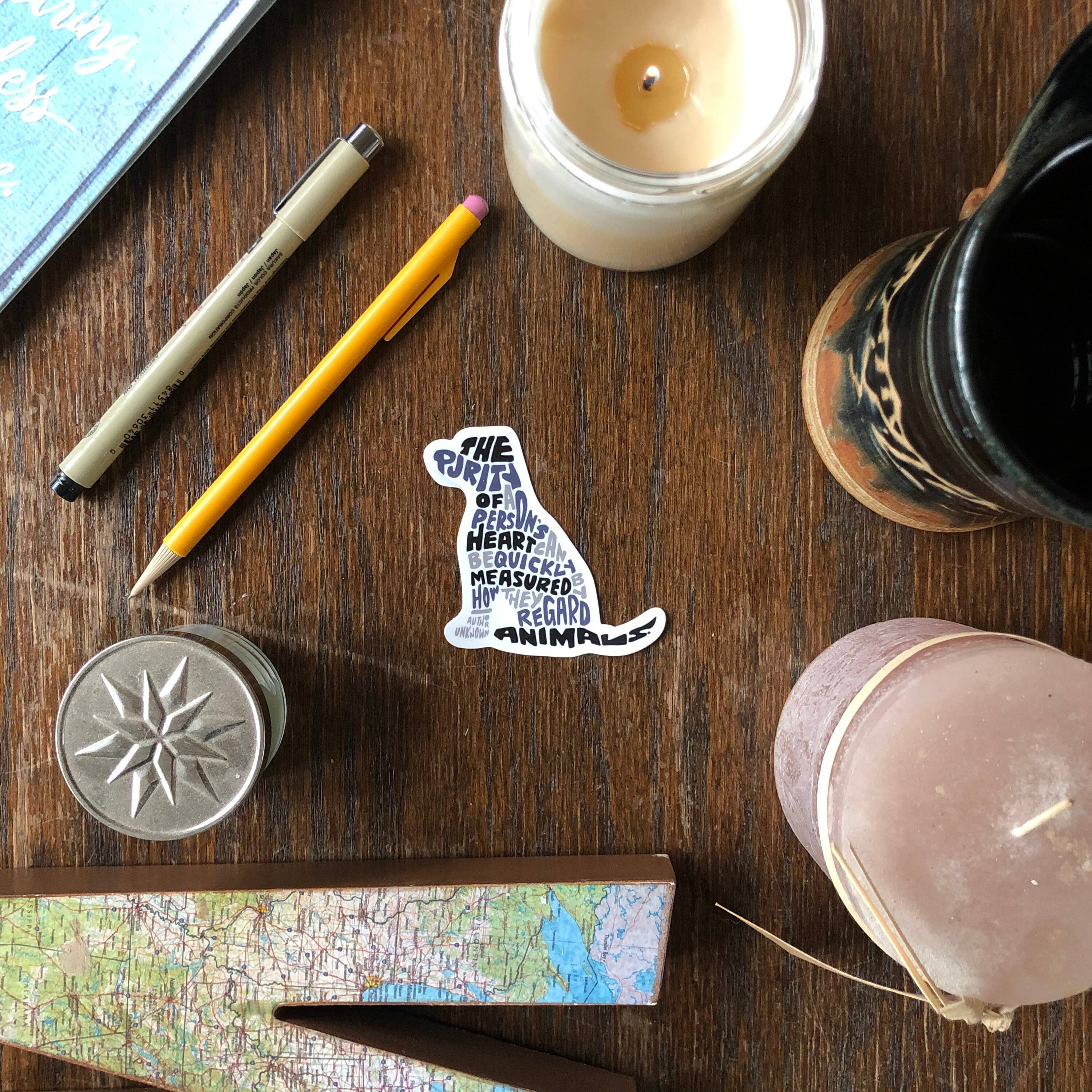 Wander On Words - Wholesale Sticker - Hand-Lettered Inspirational Dog Lover Sticker1