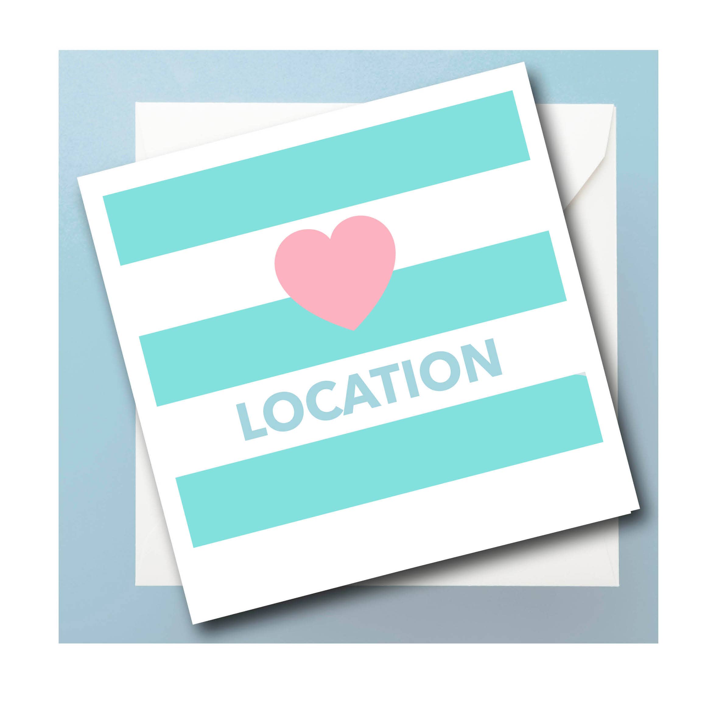 Betty Boyns Designs – wholesale Everyday greeting card – CARD MAKE MY LOCATION
Customise with location choice 12