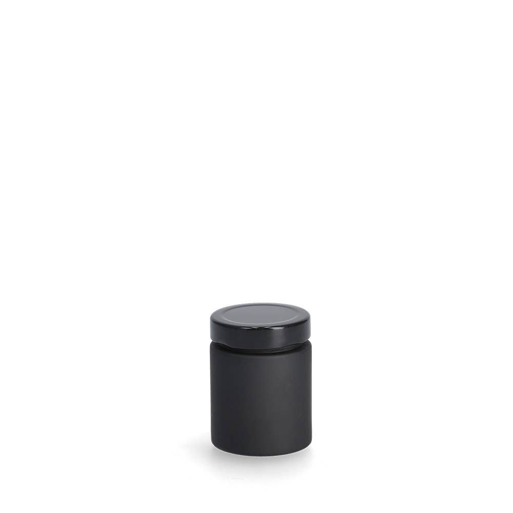 Spice jar M. Metal lid, 150 ml, Black for wholesale on Faire0