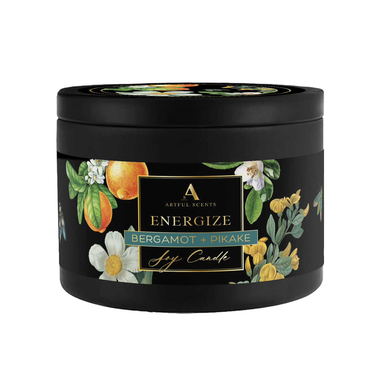 Artful Scents - Wholesale Jar/Filled Candle - Energize Candle - Bergamot + Jasmine4