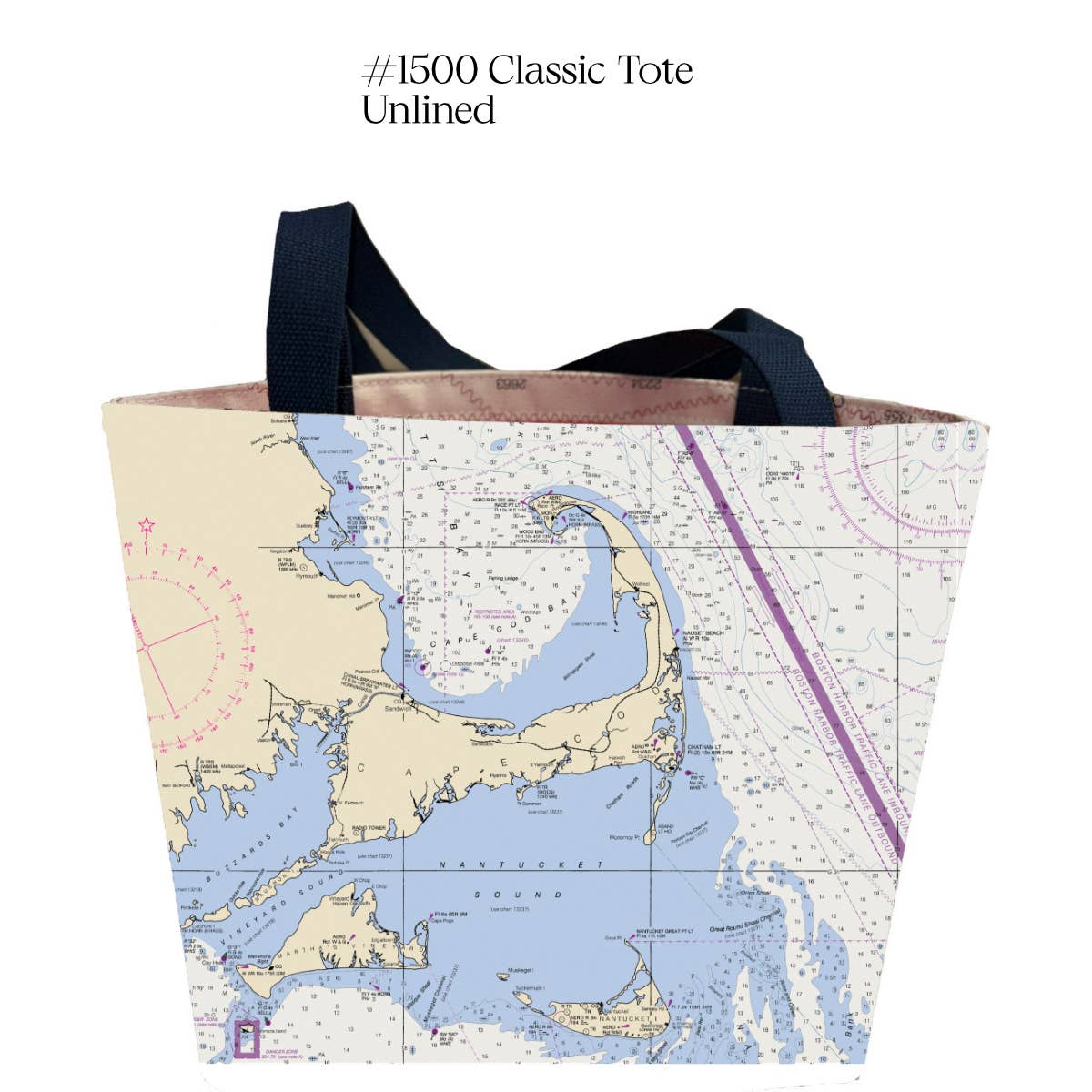 Not for Navigation - Wholesale Tote Bag - Unisex - Cape Cod, Martha's Vineyard, Nantucket Coastal Collection3