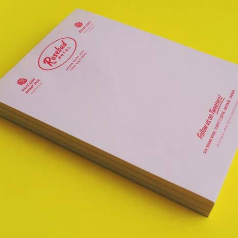 Herb Lester Associates - Wholesale Notepad - Rosebud Motel: Fictional Hotel Notepad Set2