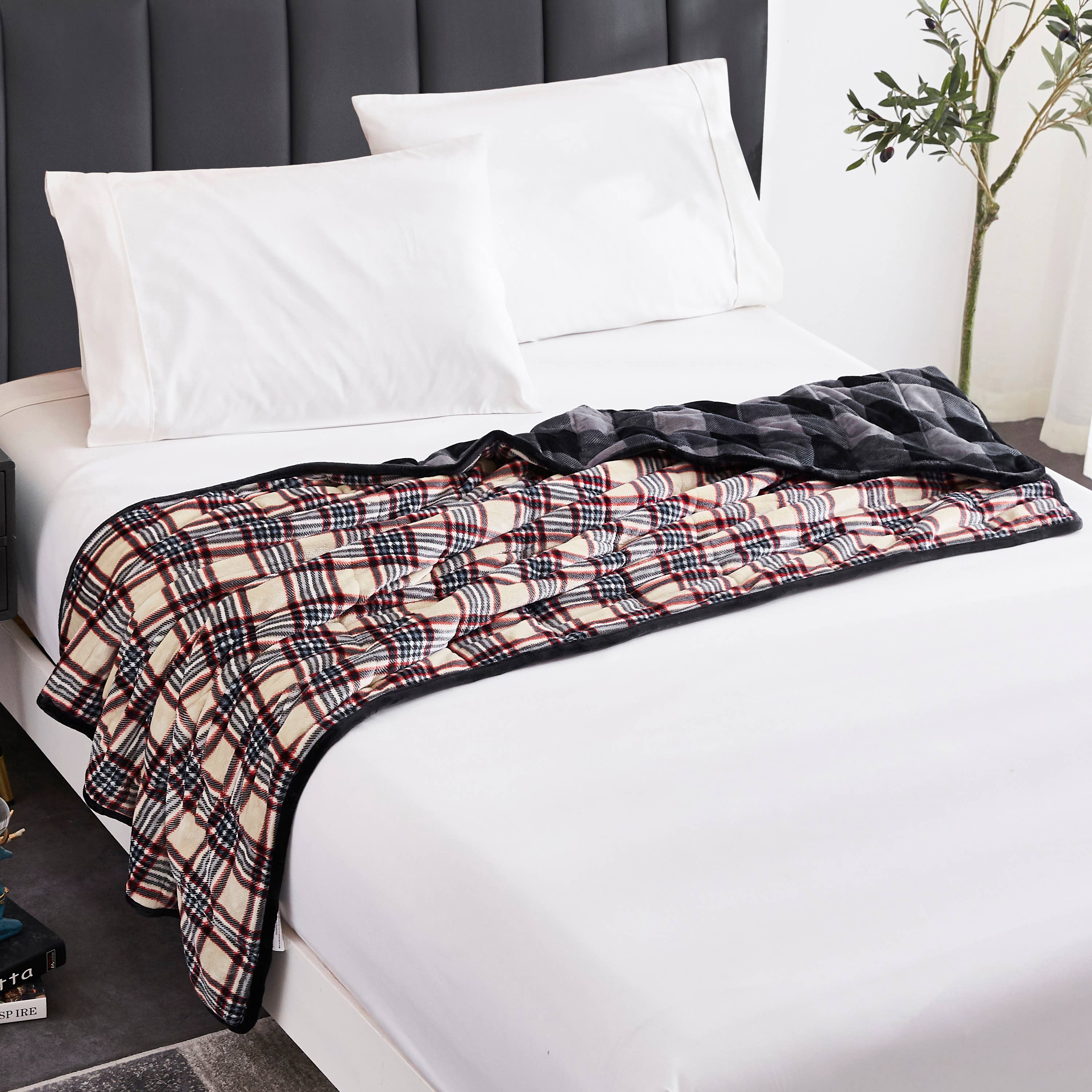 Sutton Home Fashions LLC – Manta para sofá por atacado – Cobertor Ponderado de Veludo a Veludo Dreamnest23