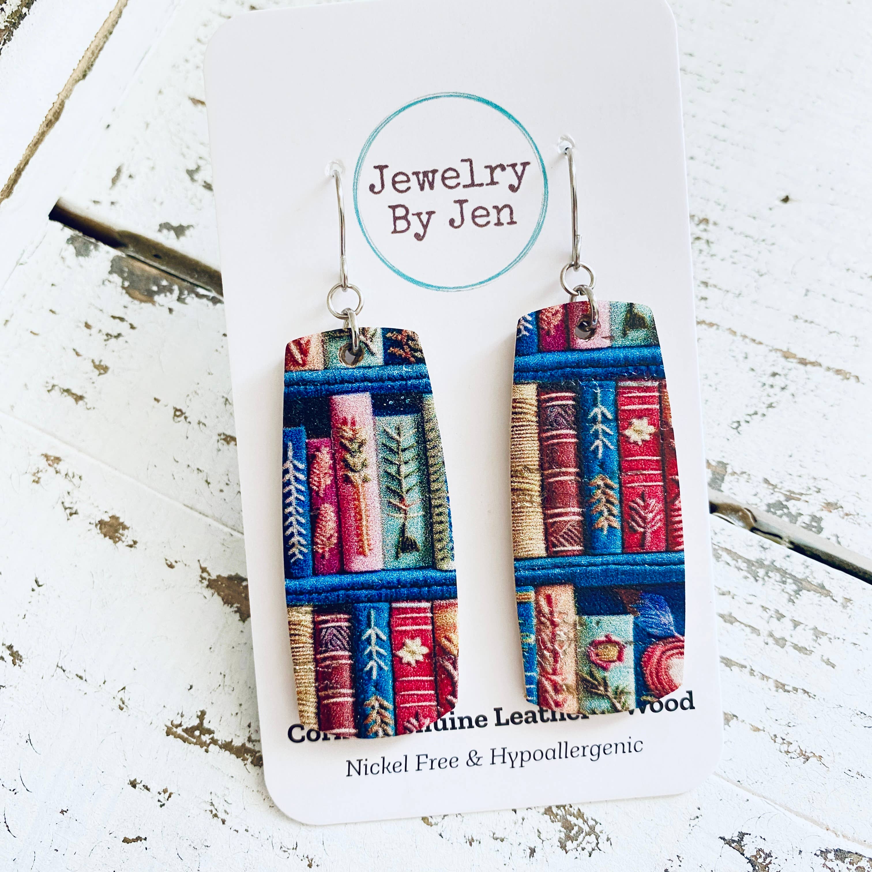 Jewelry By Jen - Vente Boucles d'oreilles pendantes - Boucles d'oreilles barre moyenne : Livres9