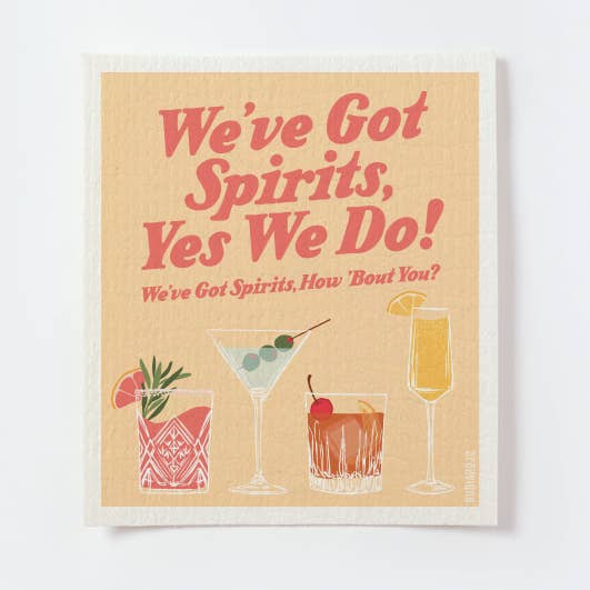 Strofinaccio svedese We Got Spirits Funny Cocktail per la vendita all'ingrosso da parte di RubiaRojo