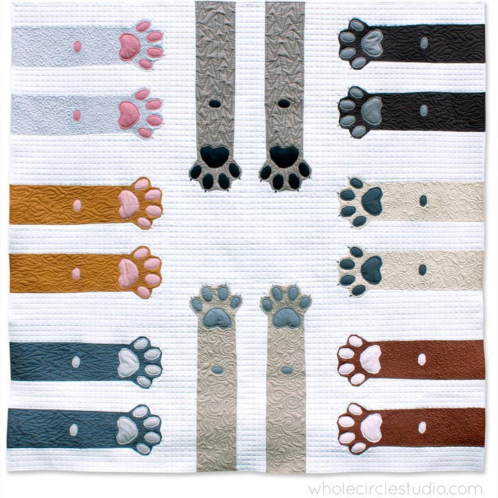 Paws Up! Quilt Pattern for wholesale by Whole Circle Studio
