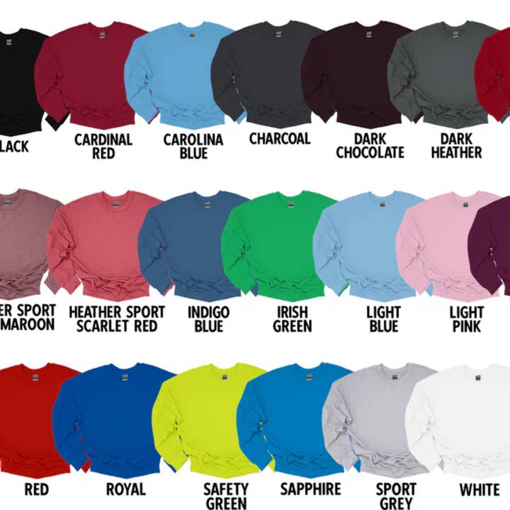 McKenzie’s Infinity LLC – wholesale Sweatshirt – Unisex – Custom Split Color Chenille Yarn Embroidered Crewneck2