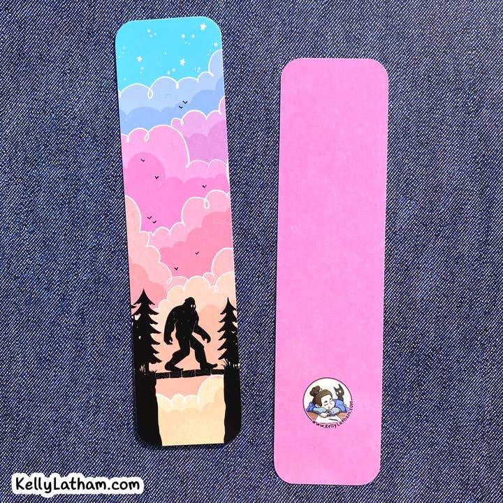 Kelly Latham Art – Großhandel Lesezeichen – Bigfoot Sasquatch Lesezeichen, Kryptiden, niedlich, Buchhandlung, Geschenk5