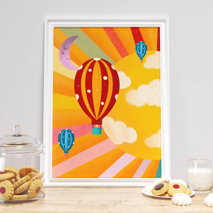 Sunshine and Rainbows Print / Weather Print / por atacado de Eli & Emmie