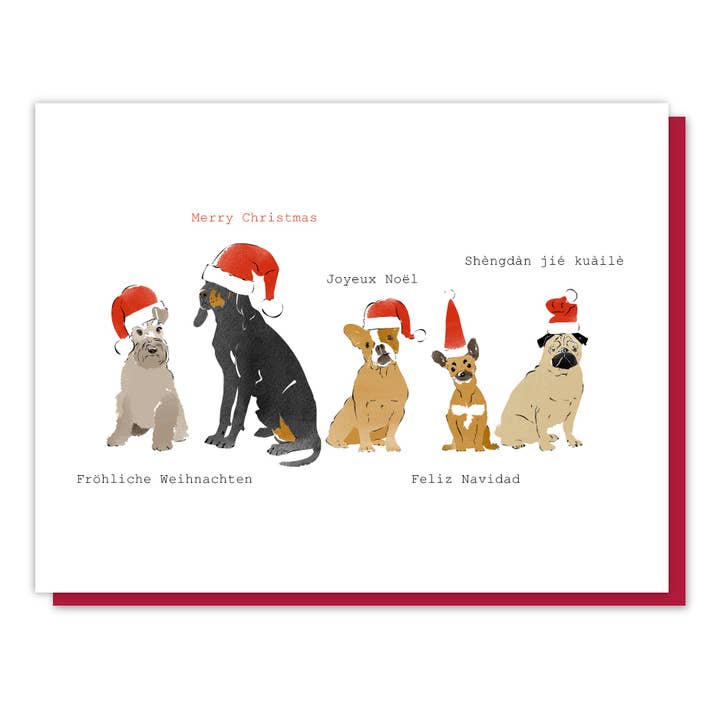 Driscoll Design - Wholesale Season's Greetings Card - A Very Doggy Christmas Card