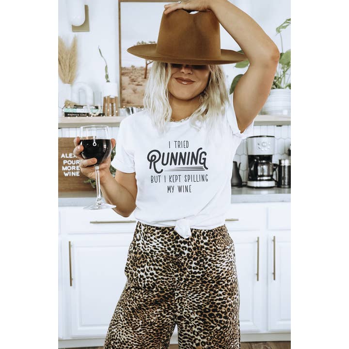 I Tried Running Graphic Tee for wholesale by Bella Me